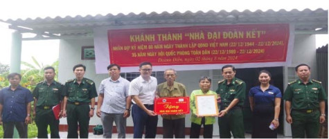 Bộ đội Biên phòng tỉnh: Tặng 6 căn nhà đại đoàn kết cho hộ nghèo khu vực biên giới biển