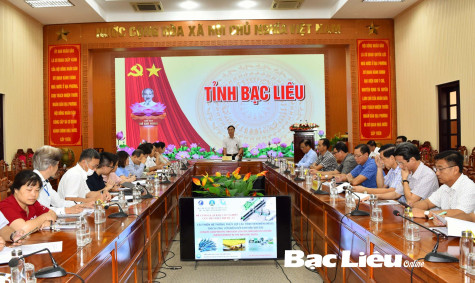 Phó Chủ tịch Thường trực UBND tỉnh - Huỳnh Hữu Trí tiếp và làm việc với đoàn công tác Dự án JICA5