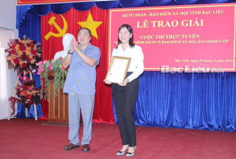 Trao giải cuộc thi trực tuyến “Tìm hiểu chính sách về bảo hiểm xã hội, bảo hiểm y tế”