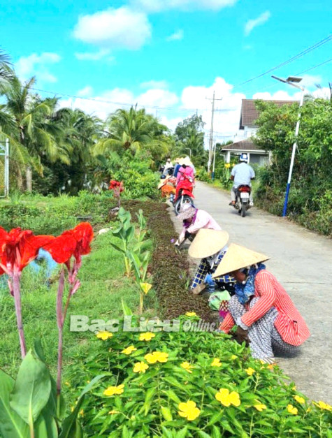 Mô hình “5 không 3 sạch, đường nở hoa”- tạo cảnh quan đẹp cho môi trường nông thôn