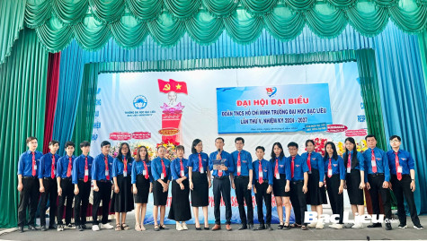 Đại hội đại biểu Đoàn TNCS Hồ Chí Minh Trường đại học Bạc Liêu lần thứ V thành công tốt đẹp