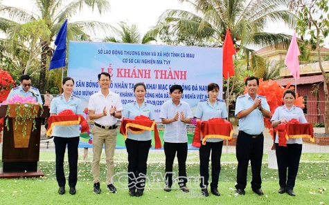 Khánh thành sân bóng đá cho học viên cai nghiện