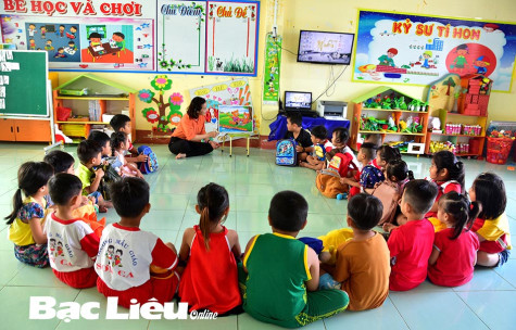 Trường mẫu giáo Sơn Ca (huyện Đông Hải): Điểm sáng trong “Xây dựng trường mầm non hạnh phúc, lấy trẻ làm trung tâm”