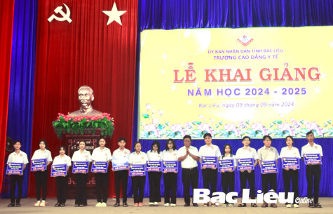 Trường cao đẳng Y tế Bạc Liêu khai giảng năm học 2024 - 2025