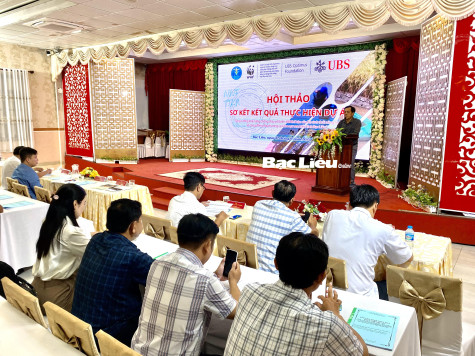 Sơ kết Dự án “Tăng cường khả năng chống chịu với BĐKH của hệ sinh thái nông nghiệp và cộng đồng địa phương tại khu vực ven biển tỉnh Bạc Liêu”