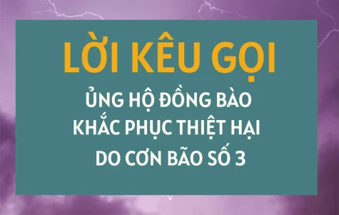 Hưởng ứng lời kêu gọi ủng hộ đồng bào khắc phục thiệt hại sau bão số 3