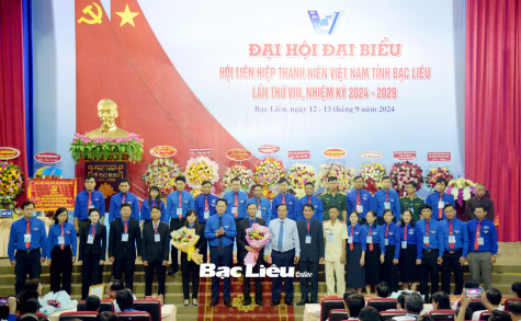 Đại hội đại biểu Hội LHTN Việt Nam tỉnh Bạc Liêu lần thứ VIII, nhiệm kỳ 2024 - 2029