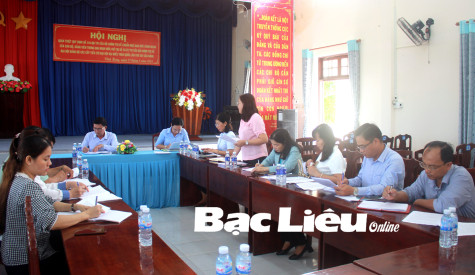 Đoàn giám sát HĐND tỉnh làm việc với xã Vĩnh Hưng