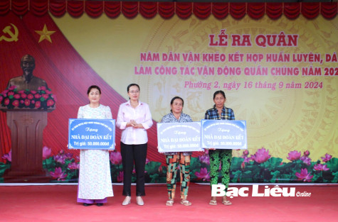 TP. Bạc Liêu ra quân thực hiện năm “Dân vận khéo” 2024 -2025