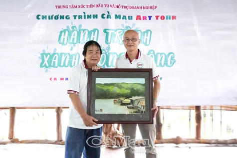 Cà Mau Art Tour 2024 kết thúc với hơn 60 tác phẩm trưng bày