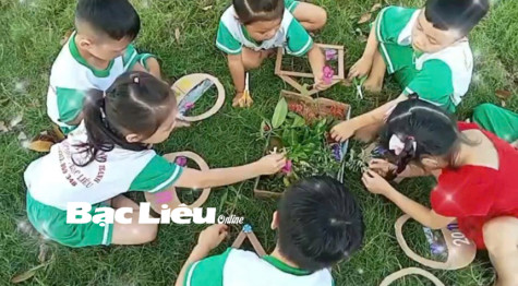 Trường mầm non xã Vĩnh Thanh: Tích cực xây dựng “Trường học hạnh phúc”