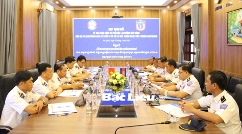 Vùng Cảnh sát biển 4 và Chỉ huy Chiến thuật tiền phương Campuchia:​ Đẩy mạnh thực hiện cơ chế liên lạc đường dây nóng