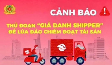 Cảnh báo giả danh shipper chiếm đoạt tài sản người mua hàng