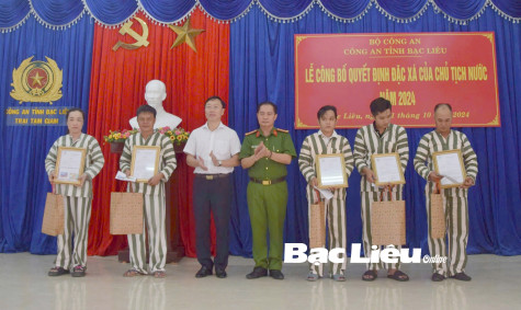 Công bố quyết định đặc xá của Chủ tịch nước