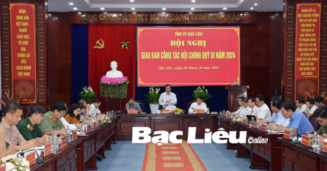 Giao ban công tác nội chính quý 3/2024