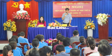Đoàn đại biểu Quốc hội tỉnh tiếp xúc cử tri TP. Bạc Liêu