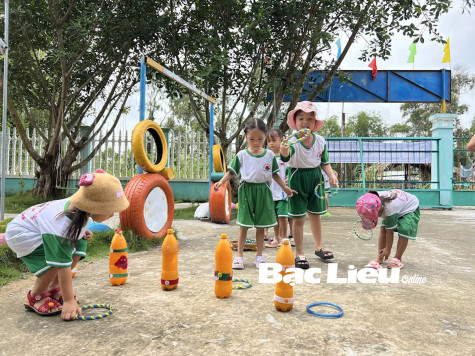 Trường mầm non Hoa Hồng: Quyết tâm xây dựng “Trường học hạnh phúc”