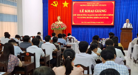 Khai giảng lớp bồi dưỡng ngạch chuyên viên chính và tương đương khóa 24