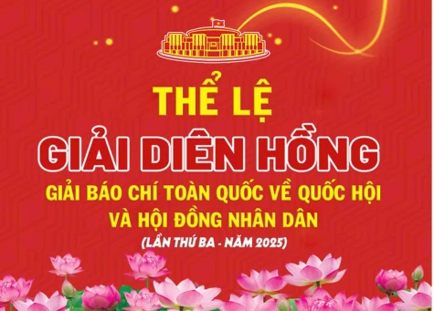 Thể lệ Giải báo chí toàn quốc về Quốc hội và Hội đồng nhân dân (Giải Diên Hồng) lần thứ ba - năm 2025