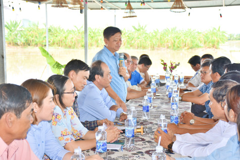 Liên minh HTX tỉnh An Giang học tập kinh nghiệm tại Bạc Liêu