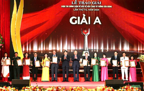 Trao giải Cuộc thi chính luận về bảo vệ nền tảng tư tưởng của Đảng lần thứ tư, năm 2024