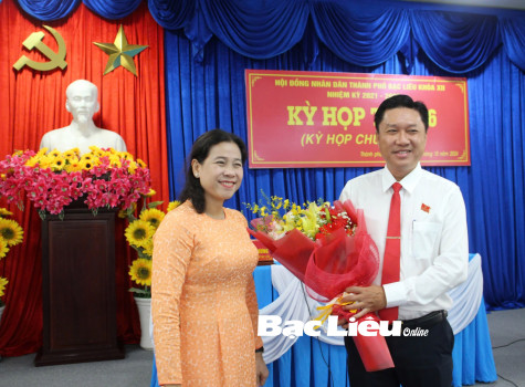Ông Ngô Hiếu Dân được bầu giữ chức Chủ tịch HĐND TP. Bạc Liêu