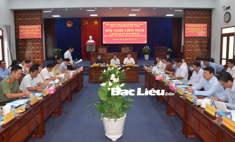 Hội nghị liên tịch chuẩn bị kỳ họp thường lệ HĐND tỉnh cuối năm 2024