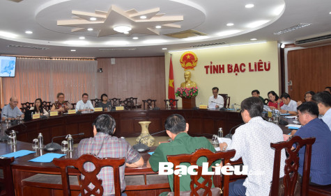 Bạc Liêu làm việc với Đoàn công tác chương trình Blue Dragon về nâng cao năng lực quản lý nguồn nước