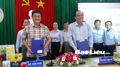 Liên minh HTX Bạc Liêu và Hậu Giang kết nối tiêu thụ sản phẩm