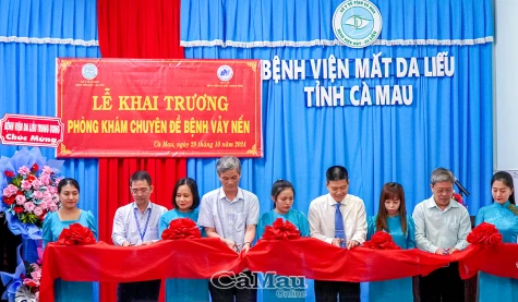 Khai trương phòng khám chuyên đề bệnh vảy nến tại Bệnh viện Mắt - Da liễu Cà Mau