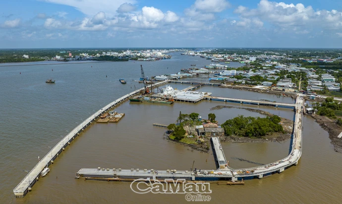 Công trình Cụm tượng đài Chuyến tàu tập kết ra Bắc - Các hạng mục đã cơ bản hoàn thành