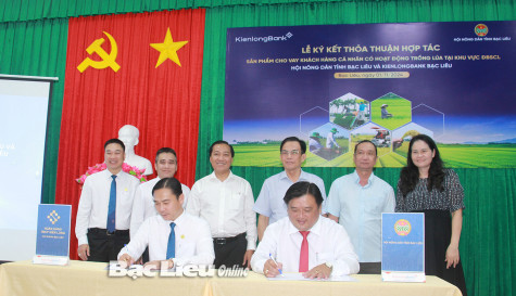 Ký kết cho nông dân vay tín chấp trồng lúa đến 100 triệu đồng