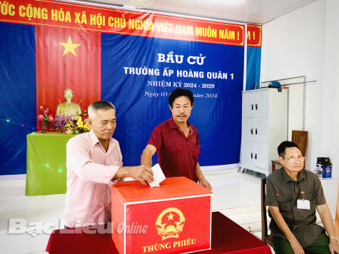 Bạc Liêu hoàn tất bầu cử trưởng khóm/ấp nhiệm kỳ 5 năm