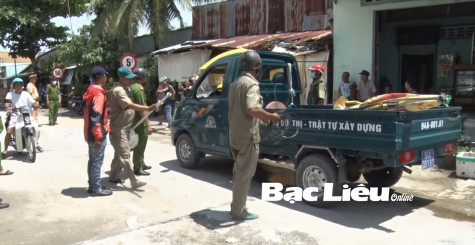 TX. Giá Rai: Cao điểm lập lại trật tự đô thị trên địa bàn