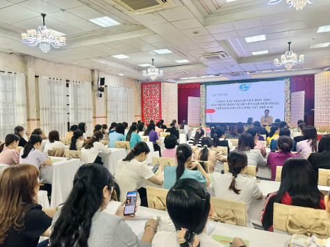 Tập huấn kinh nghiệm tham gia giải quyết các vụ việc liên quan đến bạo lực, xâm hại phụ nữ, trẻ em