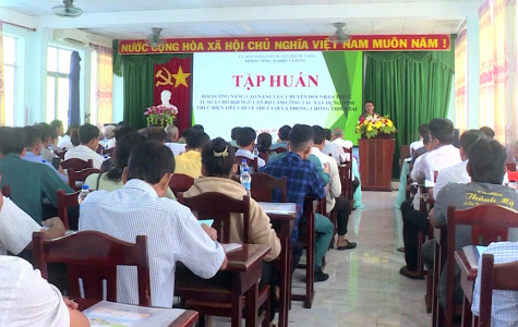 Hơn 100 cán bộ được tập huấn phòng, chống thiên tai và tìm kiếm cứu nạn