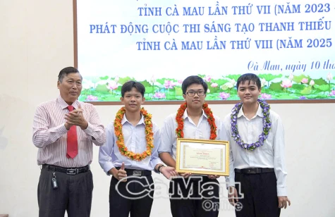 Trường THPT Tắc Vân đoạt giải Nhất Cuộc thi Sáng tạo thanh thiếu niên, nhi đồng tỉnh Cà Mau