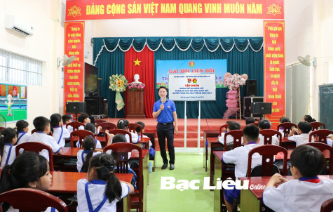 100% liên đội tổ chức các hoạt động gắn với tuyên truyền Luật Trẻ em