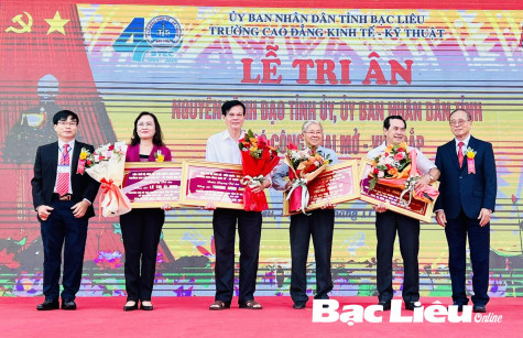 Trường cao đẳng Kinh tế - Kỹ thuật Bạc Liêu kỷ niệm 40 năm thành lập