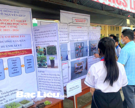 Học sinh Đông Hải hào hứng cùng sân chơi nghiên cứu khoa học - kỹ thuật