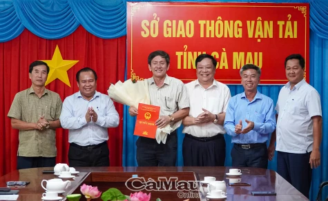 Ông Dư Minh Hùng giữ chức vụ Giám đốc sở Giao thông vận tải tỉnh Cà Mau