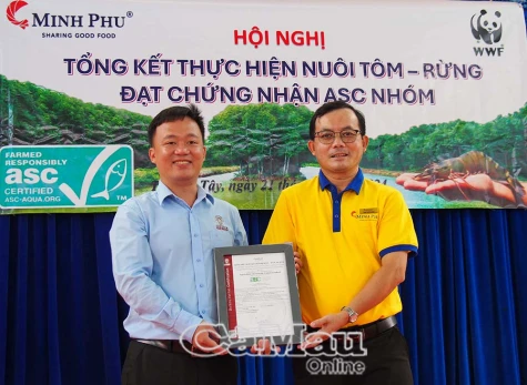 Chứng nhận ASC Group mô hình tôm - rừng đầu tiên lớn nhất Việt Nam và thế giới