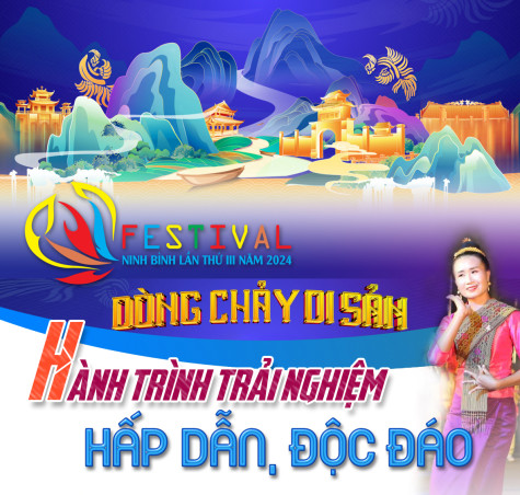 Festival Ninh Bình 2024 - Dòng chảy di sản: Hành trình trải nghiệm hấp dẫn, độc đáo