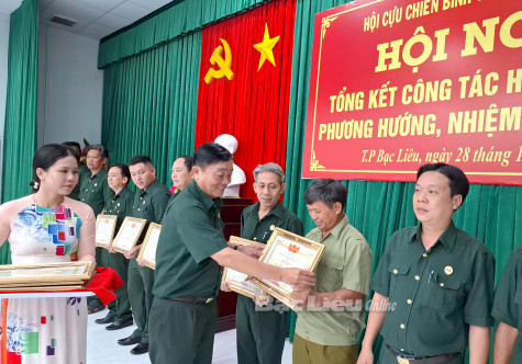 Hội Cựu chiến binh TP. Bạc Liêu: Tổng kết công tác Hội năm 2024