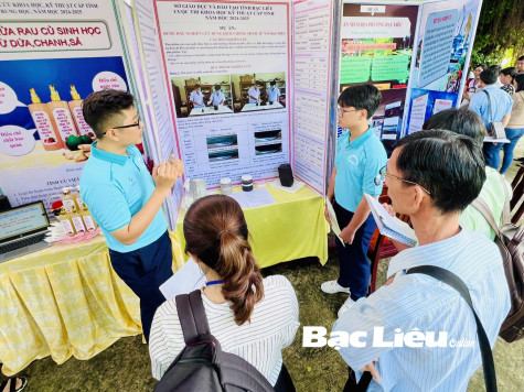 Cuộc thi Nghiên cứu khoa học - kỹ thuật học sinh trung học cấp tỉnh, năm học 2024 - 2025:​ Nhiều ý tưởng sáng tạo có tính ứng dụng vào thực tế cuộc sống