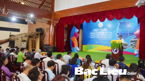 Hội thảo nâng cao chuỗi giá trị phát triển du lịch nông thôn tỉnh Bạc Liêu