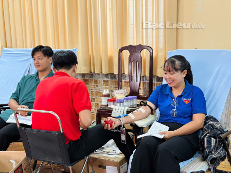 Huyện Vĩnh Lợi: Hiến 129 đơn vị máu tình nguyện