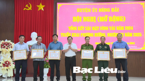 Huyện ủy Đông Hải: Tổng kết tình hình thực hiện nhiệm vụ chính trị năm 2024