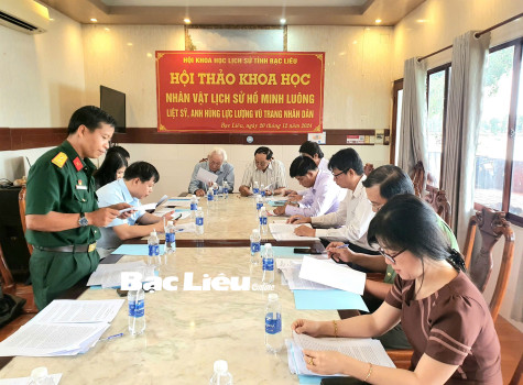 Hội thảo khoa học về liệt sĩ, Anh hùng lực lượng vũ trang nhân dân - Hồ Minh Luông