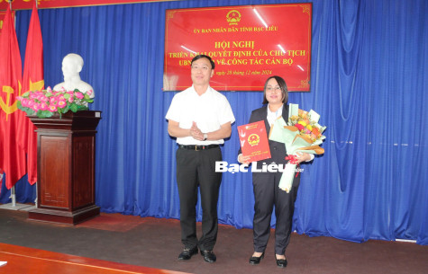 Bổ nhiệm bà Đỗ Ái Ngọc giữ chức Phó Chánh Thanh tra tỉnh